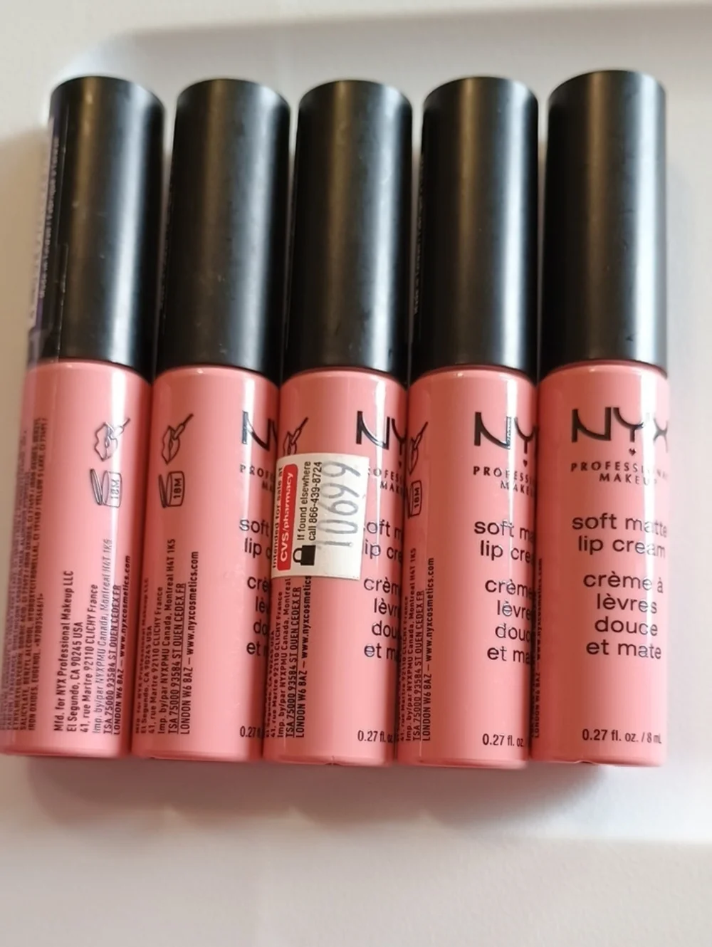 5 x NYX Professional Makeup Soft Matte Lip Cream, Istanbul